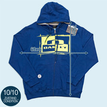 Lade das Bild in den Galerie-Viewer, Oakley Zip Hoodie "Fang Tooth" Deadstock, blau, XL
