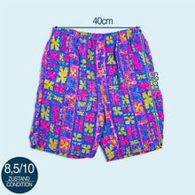 Lade das Bild in den Galerie-Viewer, No Name Shorts "color block" 90er, pink/blau, L
