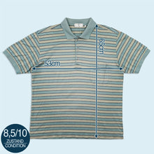 Lade das Bild in den Galerie-Viewer, Valentino Poloshirt 90er Made in Italy, blau/grau, M/L
