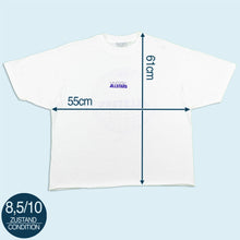 Lade das Bild in den Galerie-Viewer, HOM T-Shirt "Vintage Allstars" 90er single stitch gecropped, weiß, L breit
