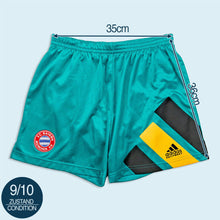 Lade das Bild in den Galerie-Viewer, Adidas Equipment Shorts "FC Bayern München" 1993/94 Made in Tunisia, blau/grün, S
