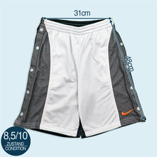Lade das Bild in den Galerie-Viewer, Nike Shorts "Hoops" 90er, weiß/schwarz, S
