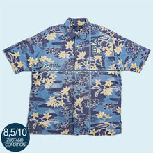 Lade das Bild in den Galerie-Viewer, Polo Sport Hemd "Hawaii" 00er, blau, XL
