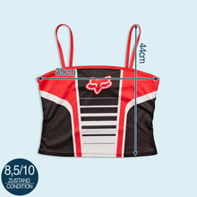 Lade das Bild in den Galerie-Viewer, Fox Top/Trikot "Logo" 00er, rot/weiß/schwarz, M Damen
