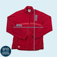 Lade das Bild in den Galerie-Viewer, Adidas Trainingsjacke "Logo" 2001, rot, M Damen
