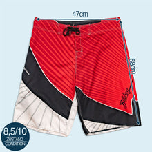 Lade das Bild in den Galerie-Viewer, Billabong Surfshorts 00er, schwarz/rot/weiß, 38

