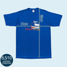 Lade das Bild in den Galerie-Viewer, Jerzees by Russell T-Shirt "Yellowstone Park" 1983 Made in the USA single stitch, blau, L schmal
