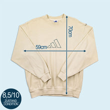 Lade das Bild in den Galerie-Viewer, Adidas Sweatshirt "Logo embroidered" 1999 Made in Turkey, beige, L/XL
