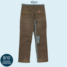Lade das Bild in den Galerie-Viewer, Carhartt Hose "Carpenter Canvas relaxed fit", grün, 34/32
