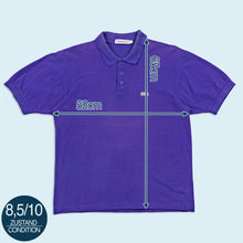 Lade das Bild in den Galerie-Viewer, Portobello Poloshirt 90er, lila, M/L
