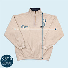 Lade das Bild in den Galerie-Viewer, Wind Quarter Zip "limited Edition" 90er Made in Portugal, beige, L
