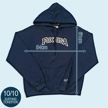 Lade das Bild in den Galerie-Viewer, Fox Hoodie "sutra" 00er, blau, S/M breit
