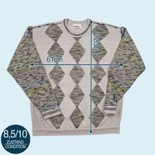 Lade das Bild in den Galerie-Viewer, Carlo Colucci Strickpullover dünn 90er Made in Germany, grau, XL
