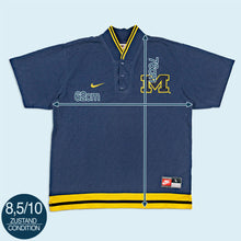 Lade das Bild in den Galerie-Viewer, Nike Team Trikot "Michigan Wolverines" heavy weight 90er, blau, XL
