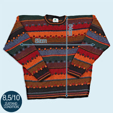 Lade das Bild in den Galerie-Viewer, Kolor Knits Strickpullover Made in Ireland, mehrfarbig, S/M
