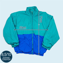 Lade das Bild in den Galerie-Viewer, Belfe Trainingsjacke/Weste 90er Made in Italy, blau, L
