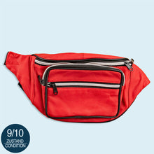 Lade das Bild in den Galerie-Viewer, Bauch- /Brusttasche "echtes Leder" 90er, rot

