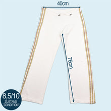 Lade das Bild in den Galerie-Viewer, Adidas Trainingshose "wide leg" 2000er, weiß, M/L
