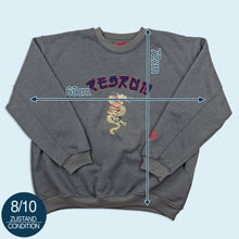 Lade das Bild in den Galerie-Viewer, Redrum Sweatshirt "dragon" 90er, grau, XL/XXL

