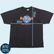 Lade das Bild in den Galerie-Viewer, Hard Rock Cafe T-Shirt "San Francisco" 90er Made in the USA, schwarz, XL
