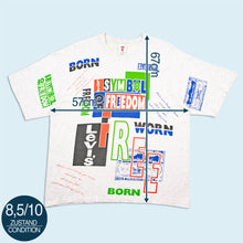 Lade das Bild in den Galerie-Viewer, Levis T-Shirt 90er single stitch Made in the USA, grau, M/L breit
