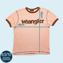 Lade das Bild in den Galerie-Viewer, Wrangler T-Shirt "ringer", beige/braun, S/M
