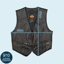 Lade das Bild in den Galerie-Viewer, Harley Davidson Weste - echtes Leder - 00er, schwarz, M/L Damen
