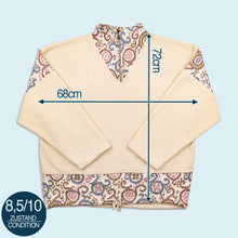 Lade das Bild in den Galerie-Viewer, Etirel Quarter Zip Fleece 90er, beige, XL

