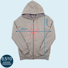 Lade das Bild in den Galerie-Viewer, Roxy Zip Hoodie Teddy fleece lined, grau, M Damen
