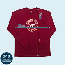 Lade das Bild in den Galerie-Viewer, Russell Athletic Longsleeve - Virginia Tech - Made in El Salvador, rot, L/XL

