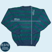 Lade das Bild in den Galerie-Viewer, Strickpullover 80er Made in West Germany, blau, M/L
