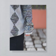 Lade das Bild in den Galerie-Viewer, Carlo Colucci Strickpullover dünn 90er Made in Germany, grau, XL
