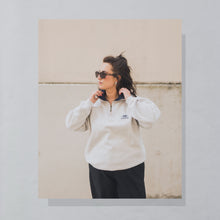 Lade das Bild in den Galerie-Viewer, Wind Quarter Zip "limited Edition" 90er Made in Portugal, beige, L
