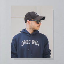 Lade das Bild in den Galerie-Viewer, Fox Hoodie "sutra" 00er, blau, S/M breit
