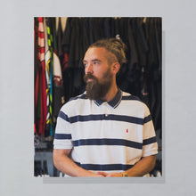 Lade das Bild in den Galerie-Viewer, Polo Ralph Lauren Poloshirt 90er/00er, weiß/blau, XL
