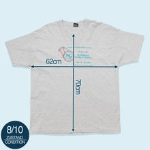 Lade das Bild in den Galerie-Viewer, Best T-Shirt Baseball Junior Series Single Stitch Made in the USA 90er, grau, XXL
