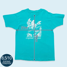 Lade das Bild in den Galerie-Viewer, T-Shirt Cayman Islands 90er Single Stitch, blau, XL
