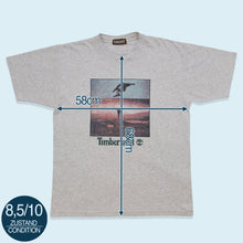 Lade das Bild in den Galerie-Viewer, Timberland T-Shirt Grafik 00er, grau, XL
