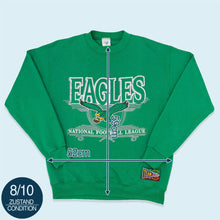 Lade das Bild in den Galerie-Viewer, Jostens Sweatshirt Philadelphia Eagles Made in the USA 80er, grün, M
