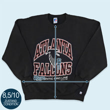Lade das Bild in den Galerie-Viewer, Russell Athletic Sweatshirt Atlanta Falcons Made in the USA 1995, schwarz, L
