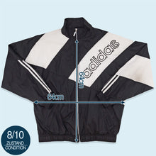 Lade das Bild in den Galerie-Viewer, Adidas Trainingsjacke 90er, schwarz/weiß, L/XL
