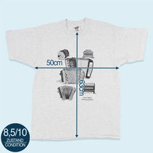 Lade das Bild in den Galerie-Viewer, Fruit of the Loom T-Shirt &quot;Free Reed Instruments&quot; 90er Single Stitch, grau, L
