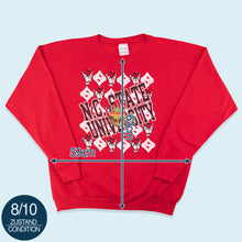 Lade das Bild in den Galerie-Viewer, Tultex Sweatshirt &quot;NC State University&quot; 90er Made in the USA, rot, XL
