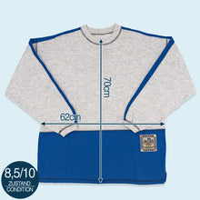 Lade das Bild in den Galerie-Viewer, Sweatshirt &quot;Corporated United Clothing Company&quot; 90er, grau/blau, XL
