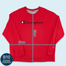 Lade das Bild in den Galerie-Viewer, Champion Sweatshirt Logo, rot, XXL
