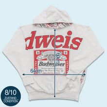 Lade das Bild in den Galerie-Viewer, Hoodie &quot;Budweiser&quot; 90er Made in Canada, grau, L breit
