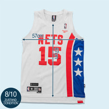 Lade das Bild in den Galerie-Viewer, Reebok Trikot &quot;New Jersey Nets Vince Carter&quot; Hardwood Classics 00er, weiß, L
