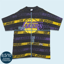 Lade das Bild in den Galerie-Viewer, Salem T-Shirt &quot;Los Angeles Lakers&quot; Made in the USA Single Stitch 90er, schwarz, XL
