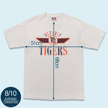 Lade das Bild in den Galerie-Viewer, Logo Athletic T-Shirt &quot;Detroit Tigers&quot; 90er Made in the USA Single Stitch, weiß, XL schmal
