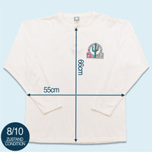 Lade das Bild in den Galerie-Viewer, Cotton Deluxe Longsleeve &quot;Arizona&quot; 90er Single Stitch Made in the USA, weiß, L/XL
